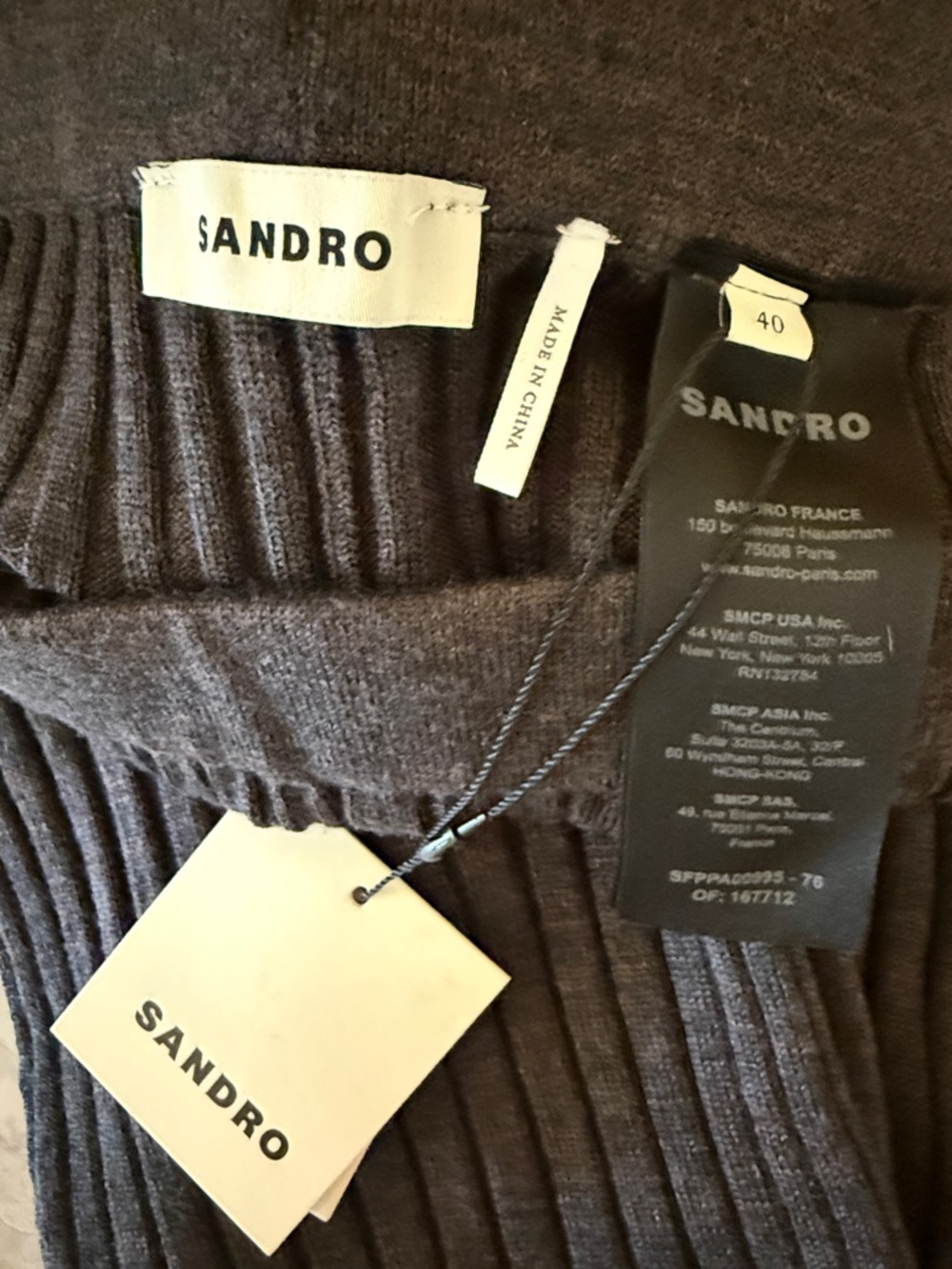 Sandro Rib Wool-Blend Pant
NWT
Size 40 (m/l) - Picture 4 of 4
